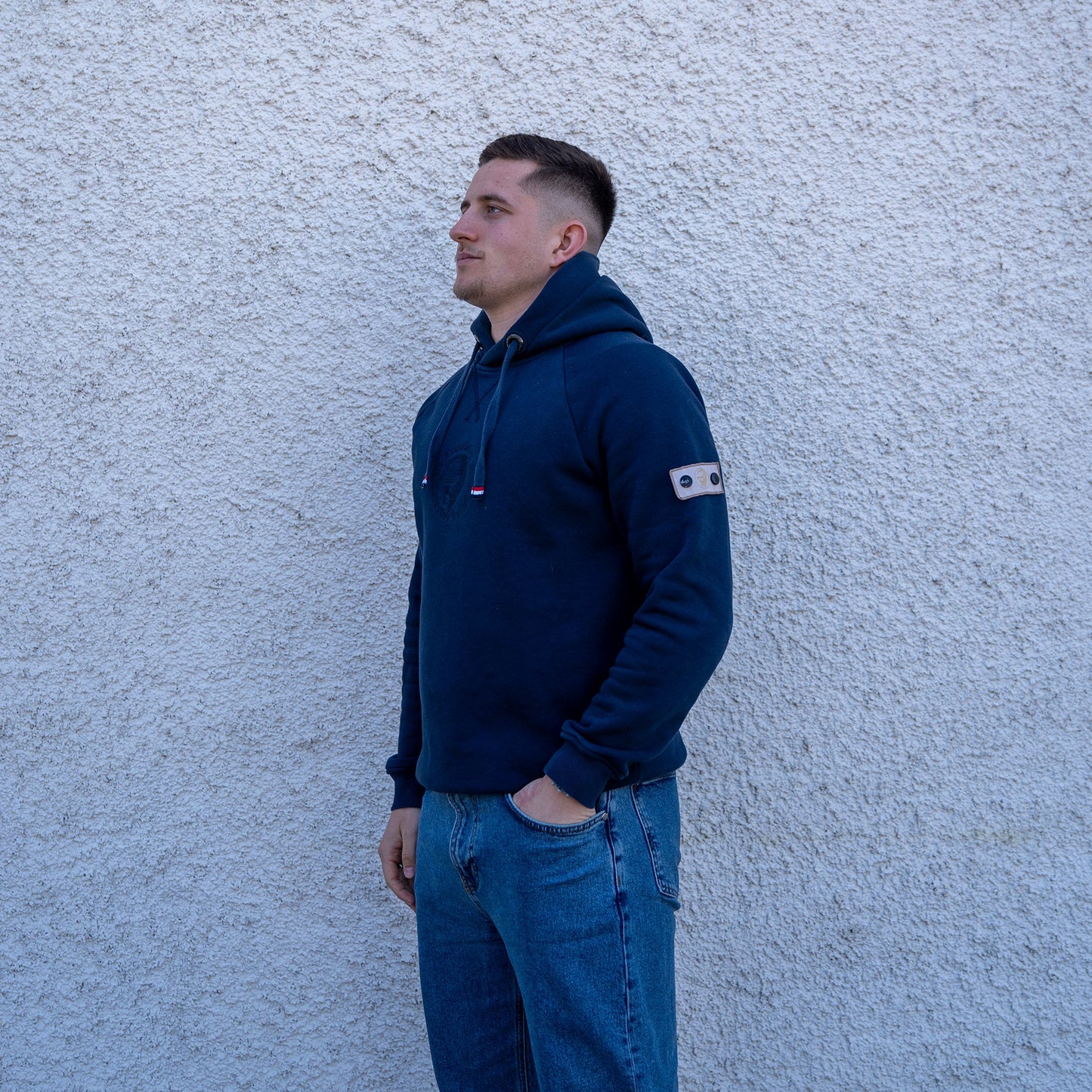 NAVY HOODIE - Who's ACE