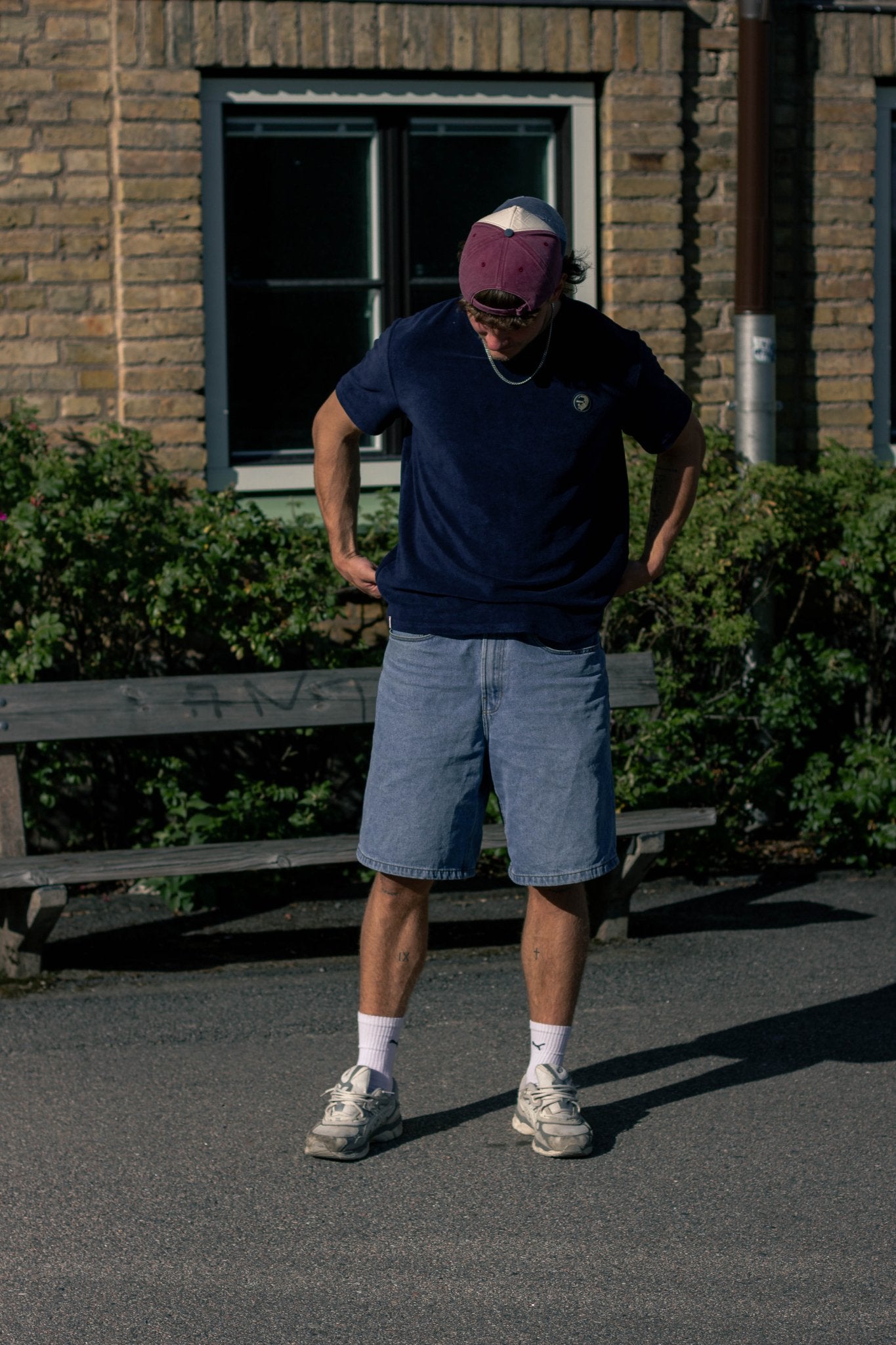 NAVY TERRY T - SHIRT - Who's ACE