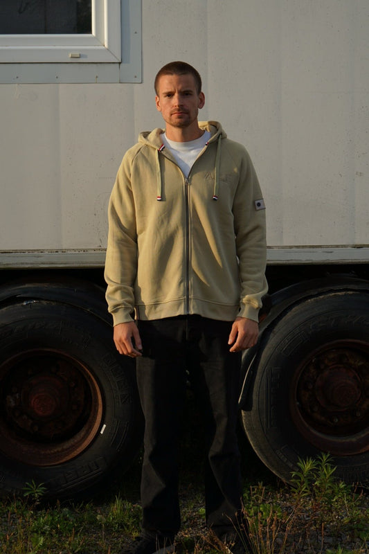 SLATE GREEN ZIP HOODIE - Who's ACE