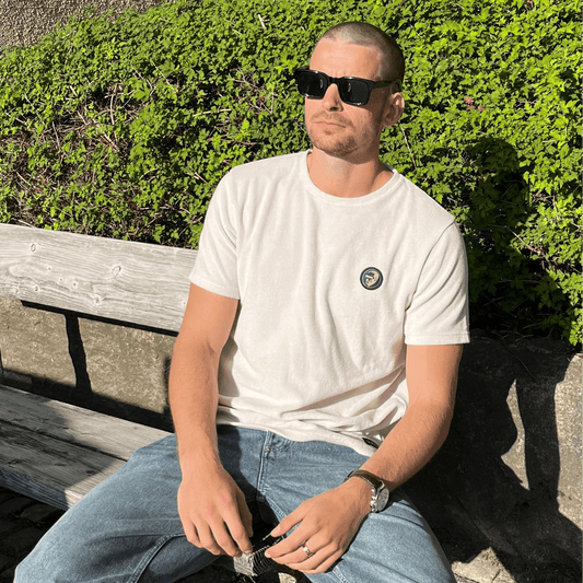 WHITE TERRY T - SHIRT - Who's ACE