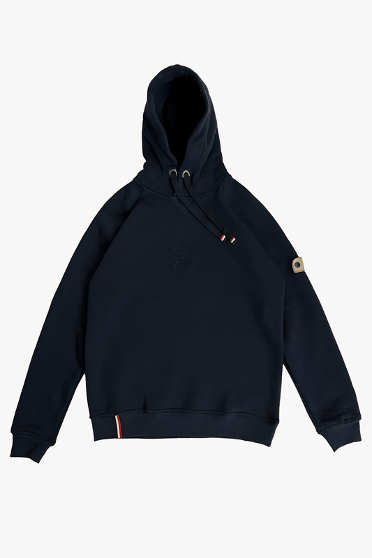 NAVY HOODIE - Who's ACE