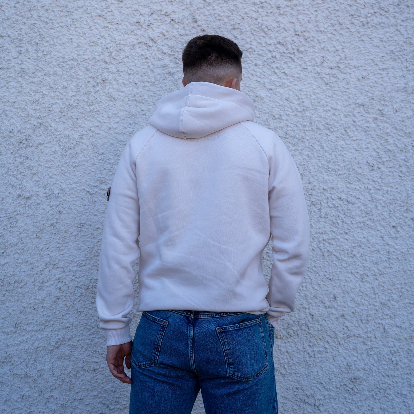 WHITE ZIP HOODIE - Who's ACE